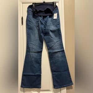 Maternity blue jeans
